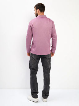 Джемпер мужской с воротником поло GREG G155-PM4-LT1635 (бордо)  фото 10