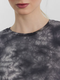 Футболка женская серая с обработкой эйсид эйсид на сером 112678-2 - Mark formelle фото 5