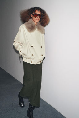 ZW COLLECTION WATER-REPELLENT SHORT TRENCH COAT