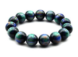 Браслет шарик 13,5мм из полимера цв.изумрудный