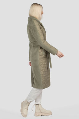 Пальто женское демисезонное (пояс) - El podio фото 4