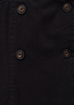 Suni Kurk Detayl? Antrasit Denim Ceket - Mavi фото 8