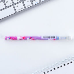 Цена за 10 шт. Ручка пиши-стирай, синяя паста, гелевая, 0.5 мм, с колпачком, пластик «Единорог»