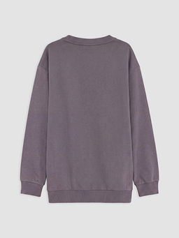 Bisiklet Yaka Minecraft Bask?l? Erkek ?ocuk Sweatshirt - Waikiki фото 2