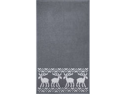 Полотенце махровое 6с103.412ж1 Оленики(графит5) 50х90см