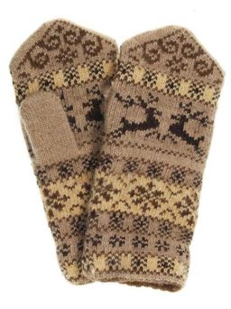 Варежки женские "Два оленя" ПП 3216-3