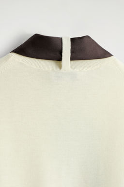 CAMISETA DE LANA MERINO CON PA?UELO DE SEDA - H&m фото 7