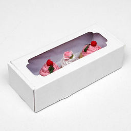 Цена за 5 шт. Коробка самосборная, с окном, белая, 32 х 13 х 9 см - Simaland фото 3