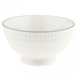 Облако Пиала фарфоровая 430мл, д12,7см, h7см, рельефный декор - голубой, отводка, белый (Китай)