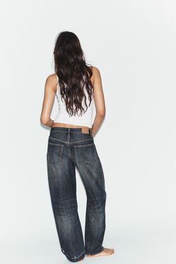 JEANS TRF BAGGY BALLOON TIRO MEDIO / Azul - Zara фото 13