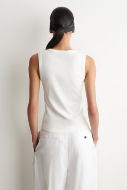 CAMISETA DE TIRANTES DE ALGOD?N CON CUELLO DE PICO - H&m фото 8
