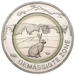 5 евро 2019 года F Германия Умеренная зона