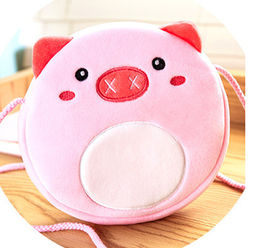 Сумочка плюшевая "Pig", pink (16*14 см)