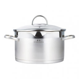 Кастрюля "Marino" 2,6 л 18х10,5см , нерж., со стеклянной крышкой , арт. BC-2159