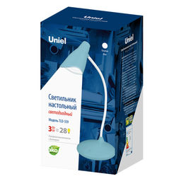 TLD-559 Blue/LED/280Lm/5000K/Dimmer Светильник настольный, 3W. Сенсорный выключатель. Голубой. ТМ Uniel - Volpe фото 9