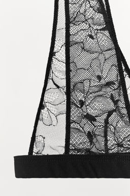 LACE TRIANGLE BRALETTE - Zara фото 8