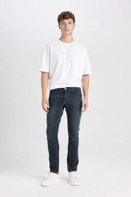 Pedro Slim Fit Джинсовые брюки узкого кроя с нормальной талией и узкими штанинами - Defacto фото 4