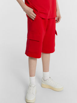 Шорты для мальчиков в красном цвете - Mark formelle фото 2