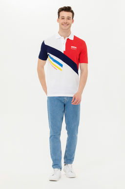 Мужская красная футболка с воротником-поло Неожиданная скидка в корзине - U.s. polo assn фото 11