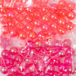 Набор бусин для рукоделия и плетения «Арт Узор. Перламутр. Осенний закат», пластик, 5 цветов × 10 г, d=0.8 см