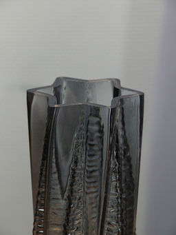 Ваза «Флоранс», 25×11×9 см, стекло, серая