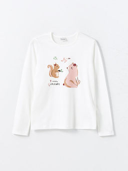 Bisiklet Yaka K?z ?ocuk Ti??rt