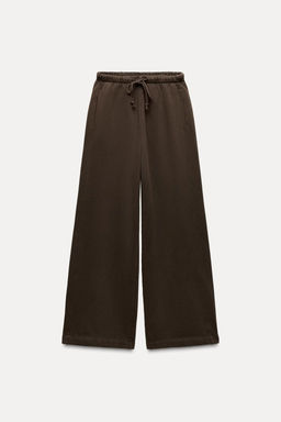 STRAIGHT-LEG PLUSH TROUSERS - Zara фото 8