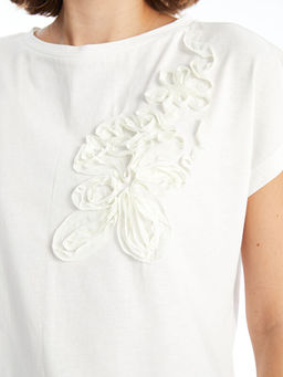 Bisiklet Yaka Nak??l? Kad?n Bluz