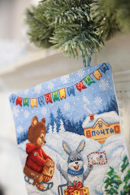 Набор для вышивания PANNA PR-7253 Сапожок с горкой 26 х 40.5 см