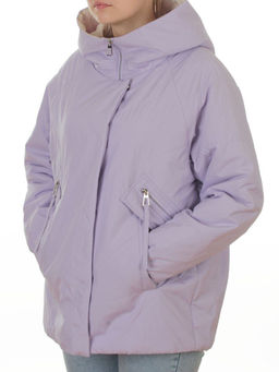 8008 LILAC Куртка демисезонная женская (100 гр. холлофайбер) - Фабричный китай фото 5