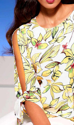 Блузка, экрю-лимонная - Ashley brooke фото 5