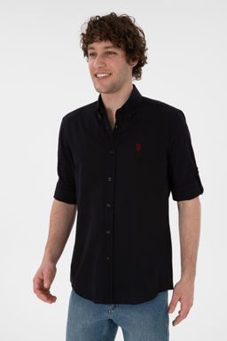 Erkek Siyah Uzun Kollu Basic G_mlek Sepette S_rpriz _ndirim - U.s. polo assn фото 2