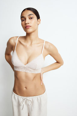 Pack de 2 sujetadores de encaje con relleno - H&m фото 3