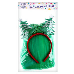 Карнавальный набор Красавица-ёлочка (ободок + юбка)