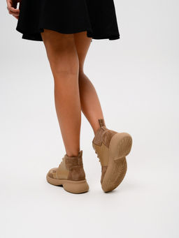 Ботинки EDART 305.927 ka. Круассан+коричневый капучино замша/байка - Ed'art фото 8