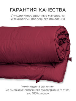Одеяло "Cloud Cool Wine" 175х200см всесезонное 200г/м2 ЕС-7067