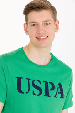 U. S. Polo Assn Мужская зеленая базовая футболка с круглым вырезом - U.s. polo assn фото 14
