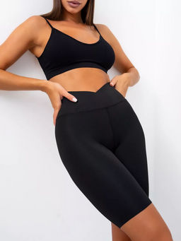 Велосипедки спортивные с утягивающим поясом - Sheldi фото 33