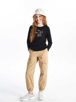 Beli Lastikli K?z ?ocuk Kargo Jogger Pantolon - Waikiki фото 4