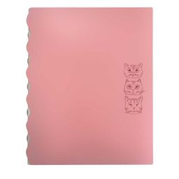 Папка для документов пластиковая арт. 53483/ 12 КОТЫ (полипропилен, формат А4, 23.5х30.5 см, 4 отдел