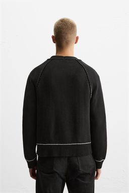 CONTRAST TRIM CARDIGAN - Zara фото 4