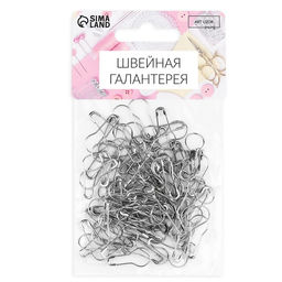 Цена за 2 шт. Булавки с круглым концом, 22 мм, 100 шт., цвет серебряный