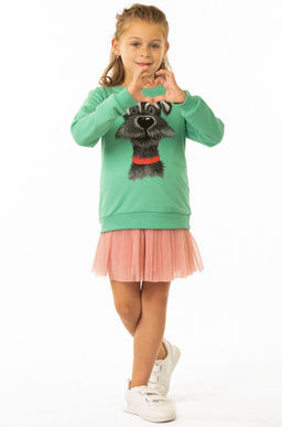 Свитшот для девочки из футера двухнитки Baby Style  фото 5