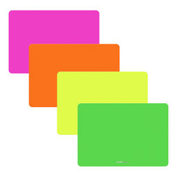 Цена за 4 шт. Доска для лепки пластиковая ErichKrause Matt Neon, A5, ассорти (в пакете по 4 шт.)