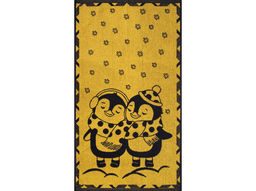 Полотенце махровое 6с103.412ж1 Пингвики(т.желтый) 50х90см