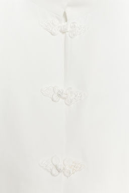 BLAZER PEPLUM ALAMARES ZW COLLECTION / Blanco roto - Zara фото 7