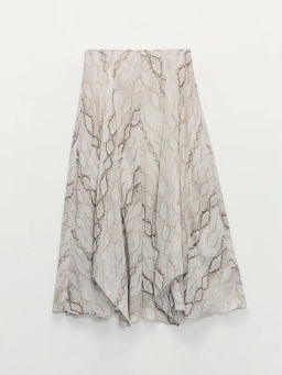 Юбка миди со змеиным принтом / Zarina фото 2