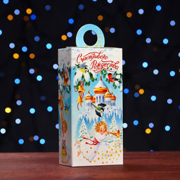 Цена за 5 шт. Подарочная коробка Рождество , сюрприз 11 х 6 х 21 см - Simaland фото 2