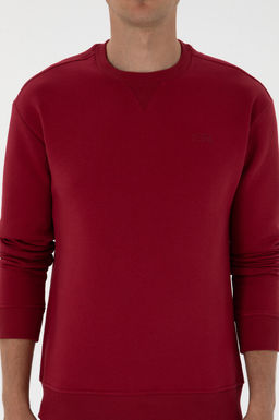 Erkek Koyu Frambuaz Basic Sweatshirt Sepette S_rpriz _ndirim - U.s. polo assn фото 6