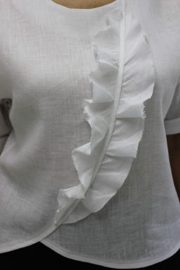 Блуза умягченный лен 100% - Елецкие узоры фото 4